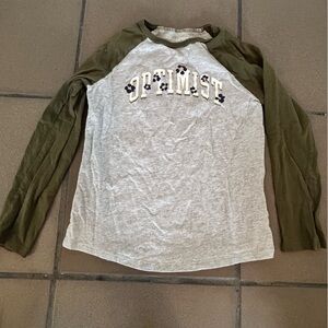 Carter's Olive and Gray Long Sleeve Top
